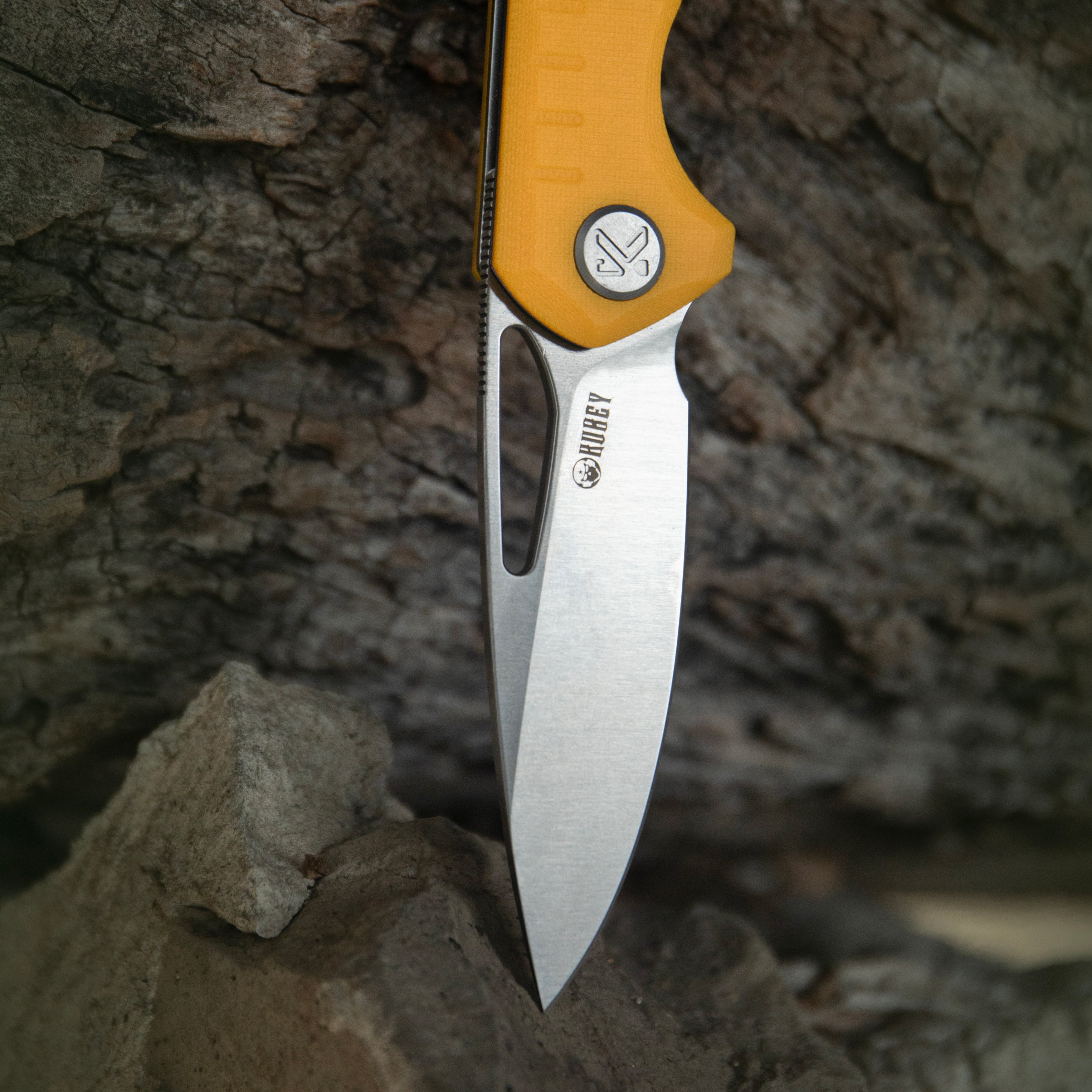 Doris Liner Lock Front Flipper Folding Knife Ultem Handle 3.27" Satin Finish 14C28N KU324H