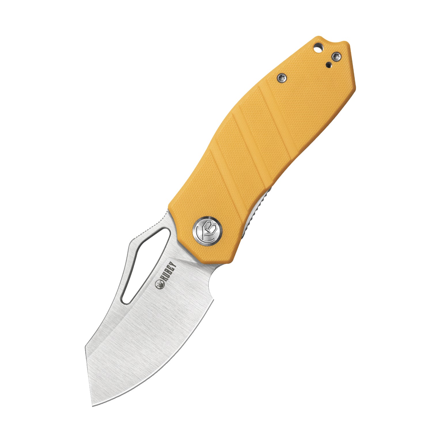 Ceyx Liner Lock Flipper Folding Knife Yellow G10 Handle 2.95" Satin D2 KU335E