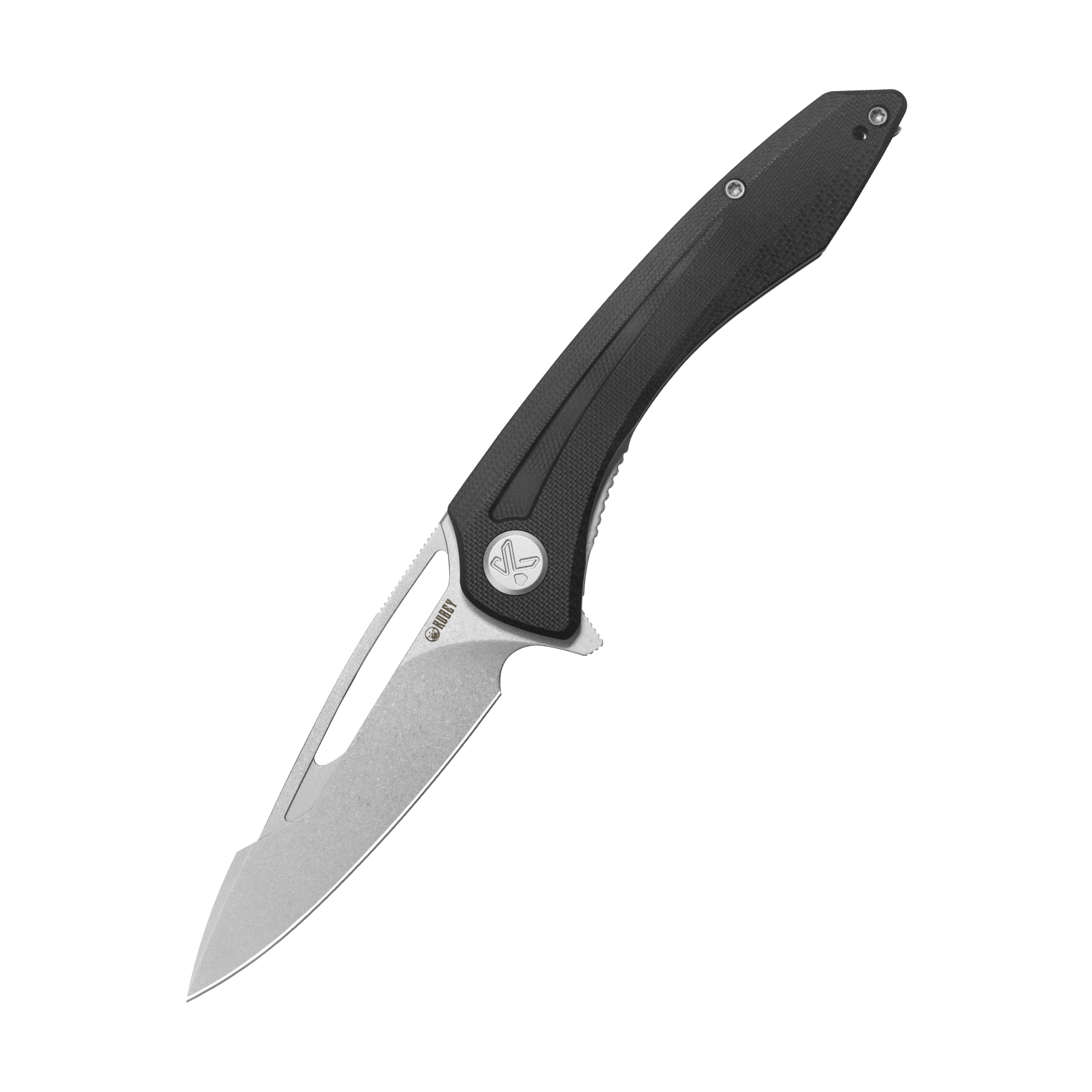 Merced Folding Knife 3.46" Beadblasted 14c28n Blade With Durable Black G10 Handle Reliable Tactical Pocket Knife KU345K