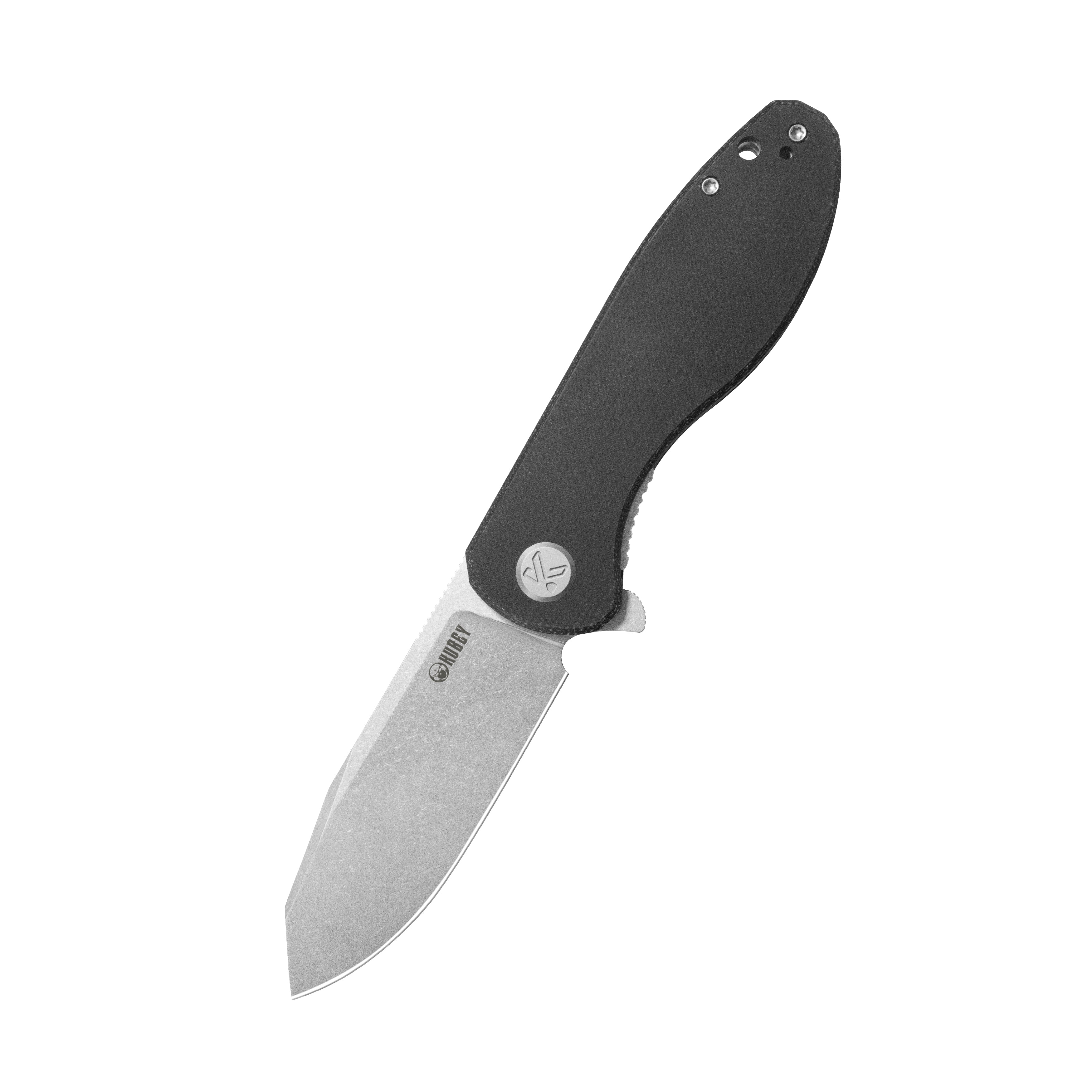 Master Chief Outdoor Folding Pocket Knife Black Micarta Handle 3.43" Beadblast 14C28N KU358K