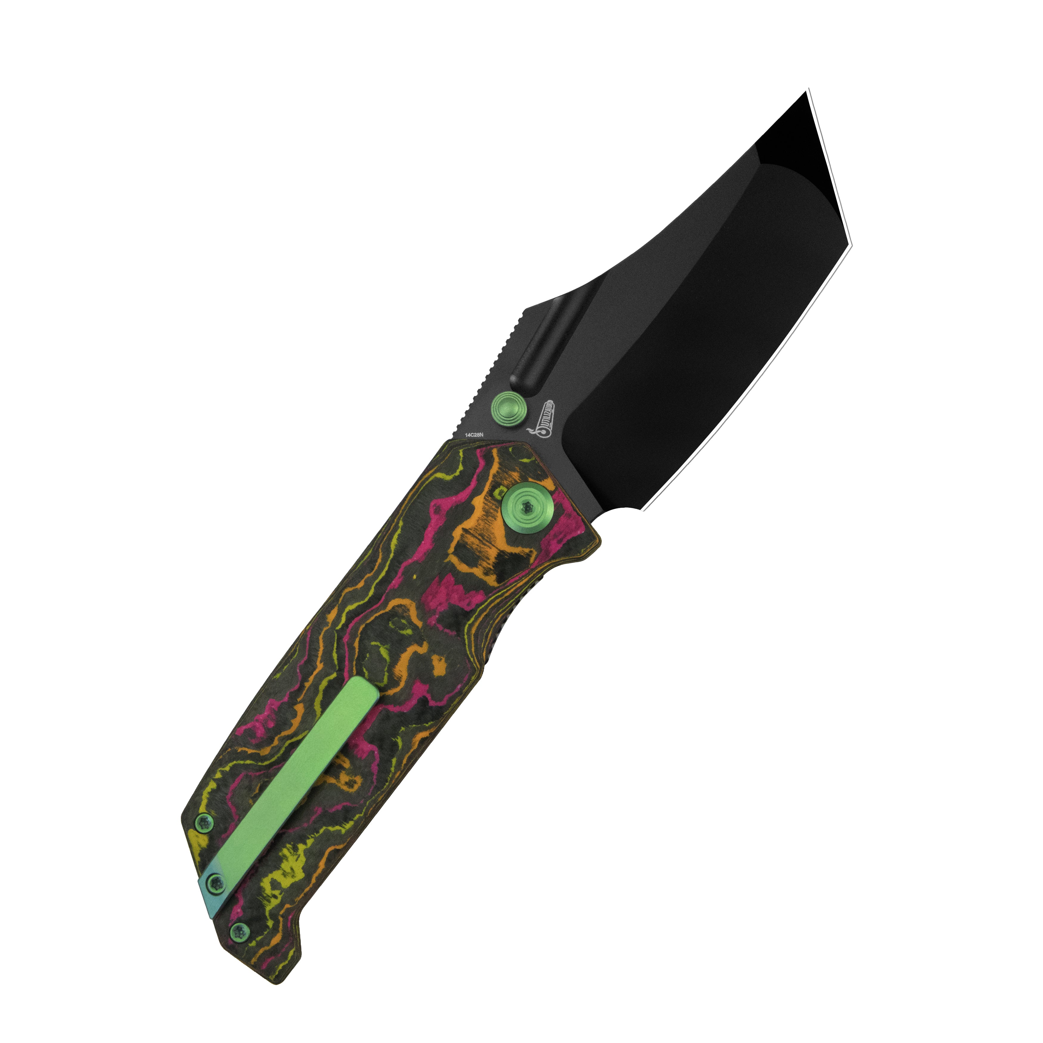 Hamster Suite 2A Outfitters Exclusive Linerlock Black PVD Flo Party Camo KU402N