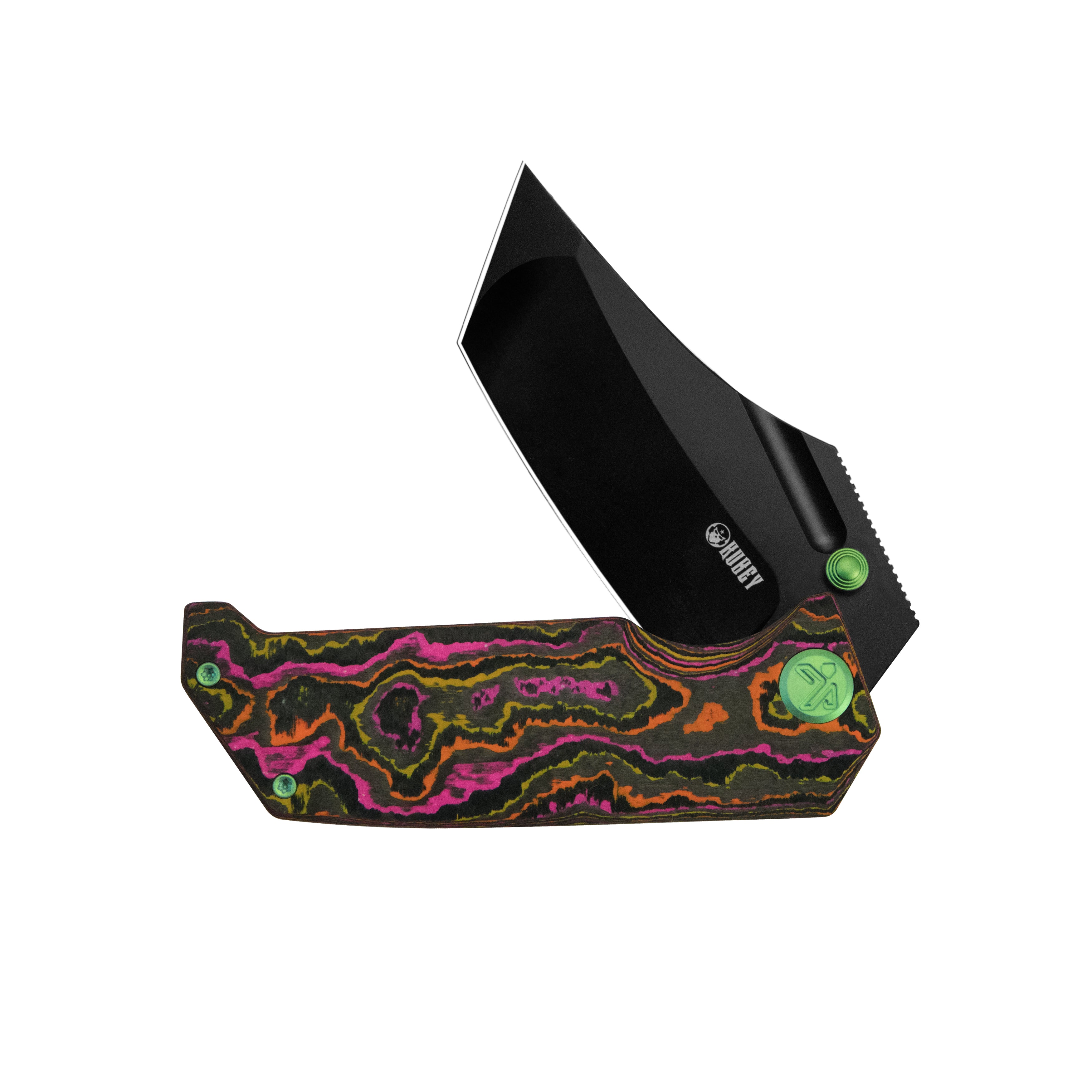 Hamster Suite 2A Outfitters Exclusive Linerlock Black PVD Flo Party Camo KU402N
