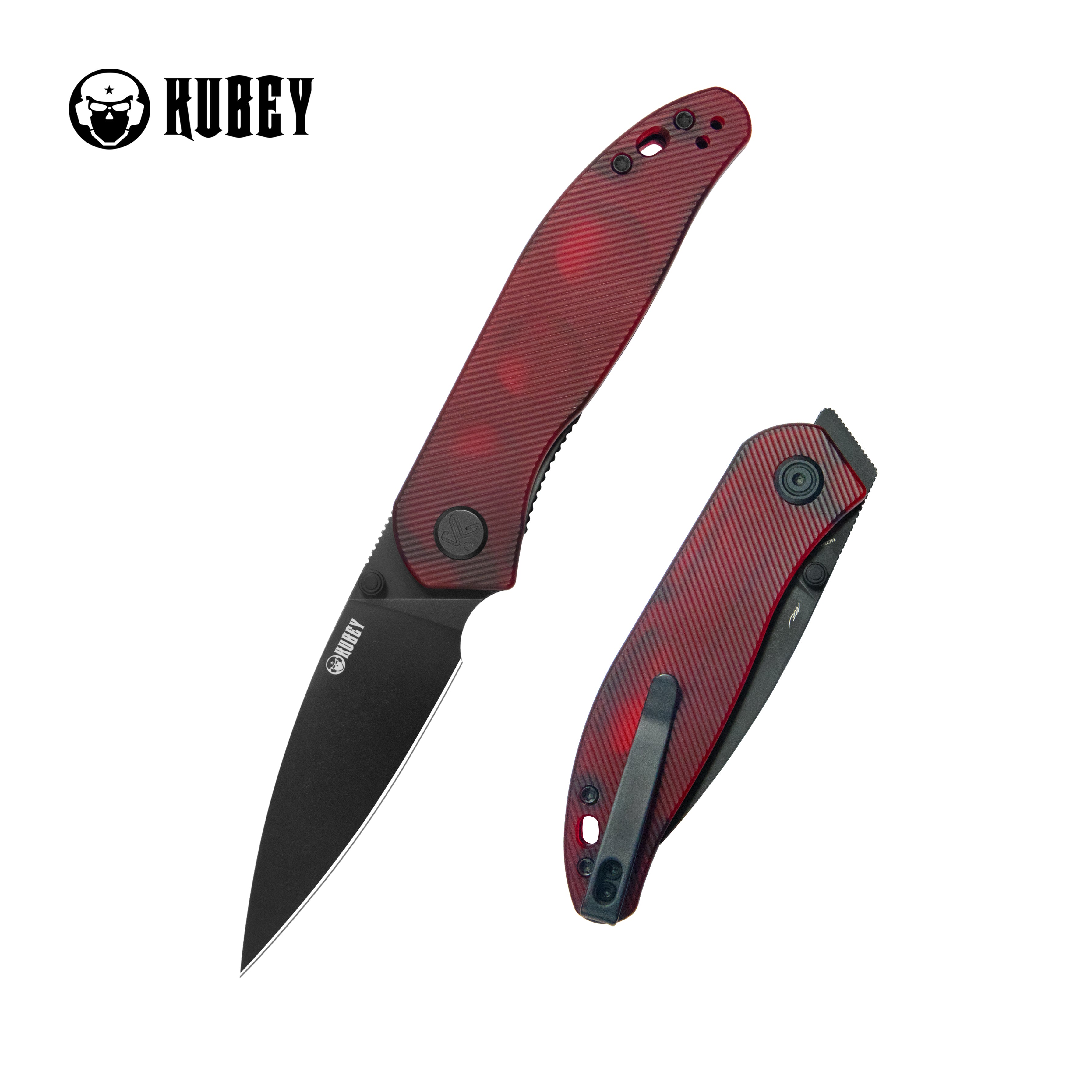 SNUG Linerlock Black Red Polycarbonate KU408E