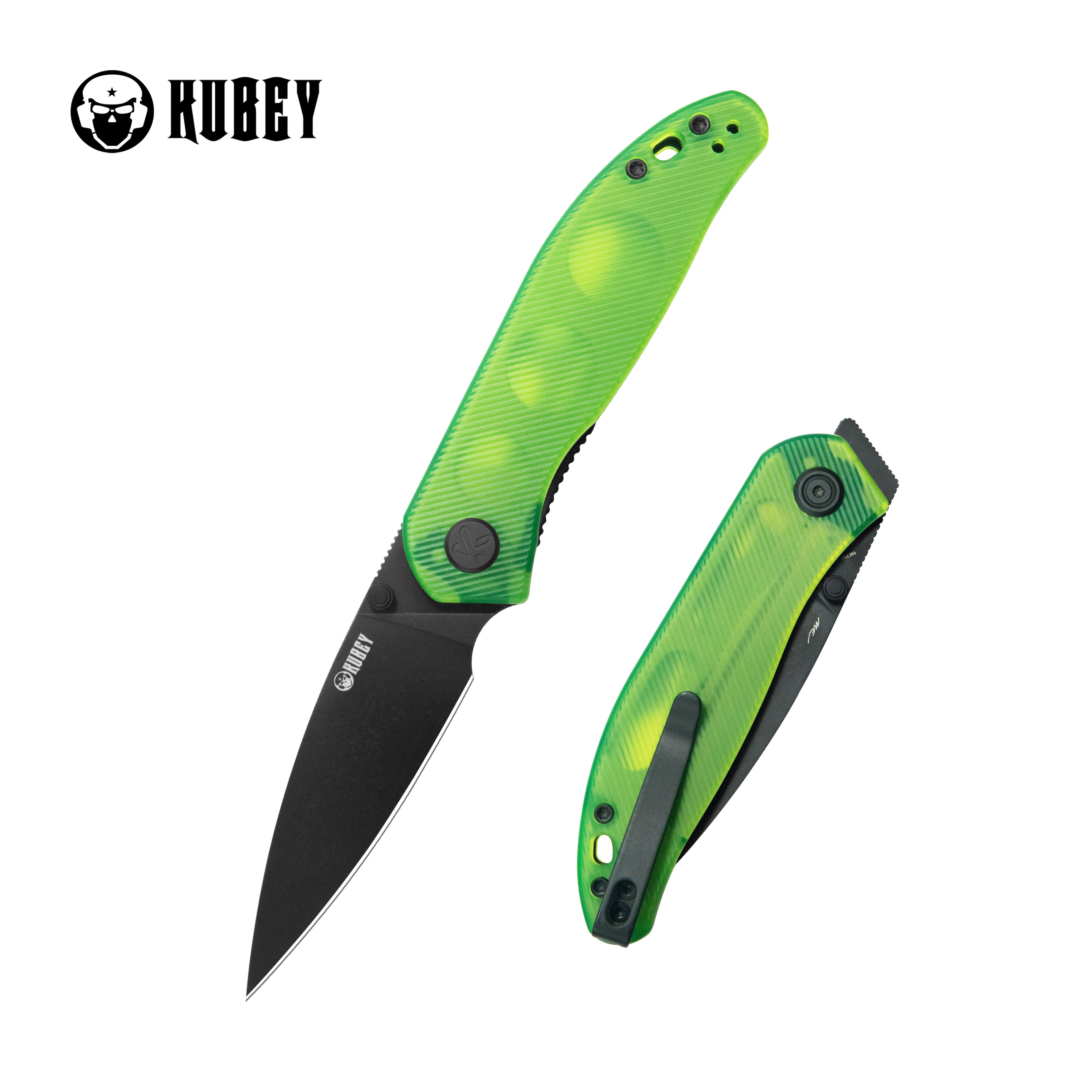 SNUG Linerlock Black Green Glow Polycarbonate KU408F