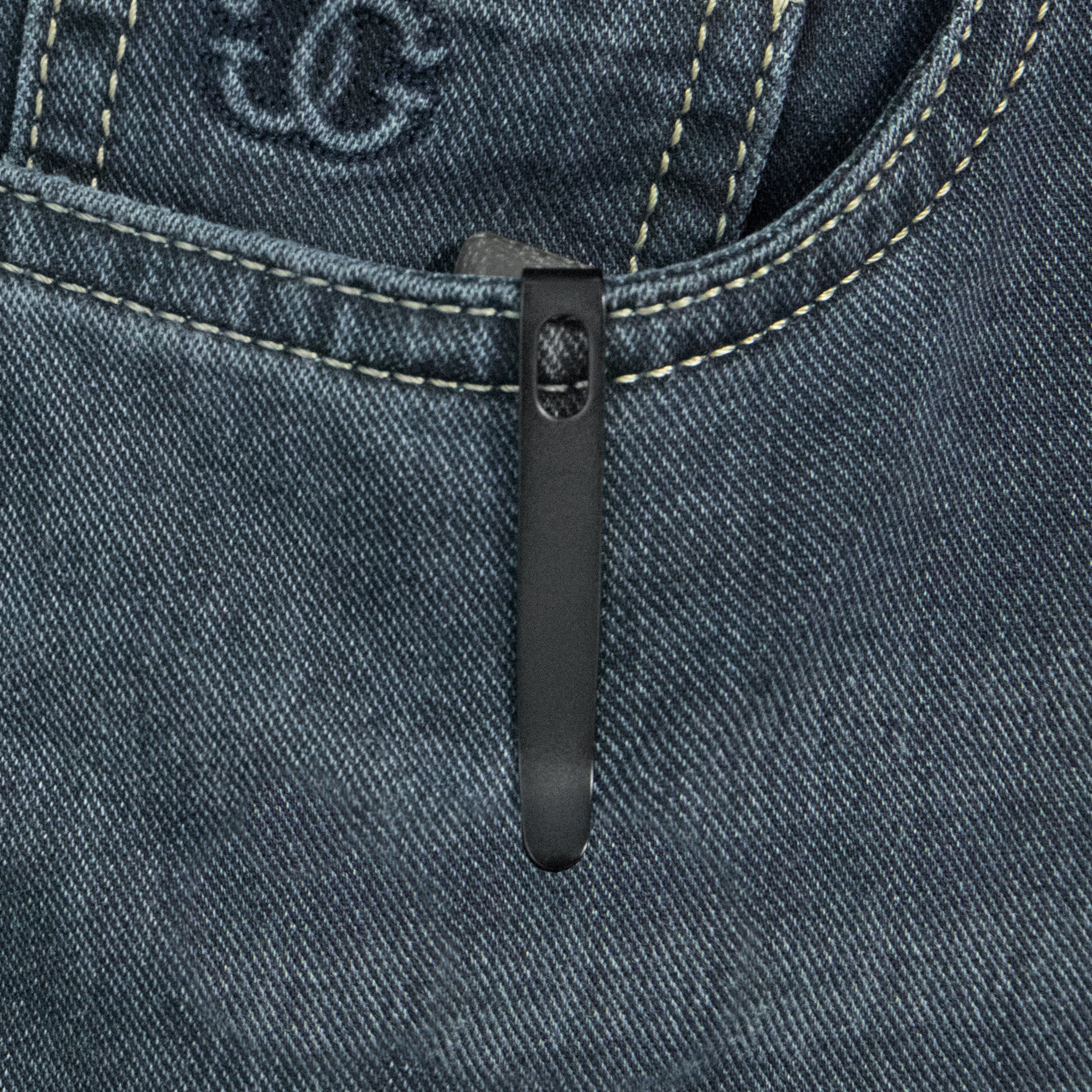 Kubey Caiman Crossbar Everyday Carry Folding Knife Black Micarta Handle 3.1" Blackwash San Mai M2 KU421F