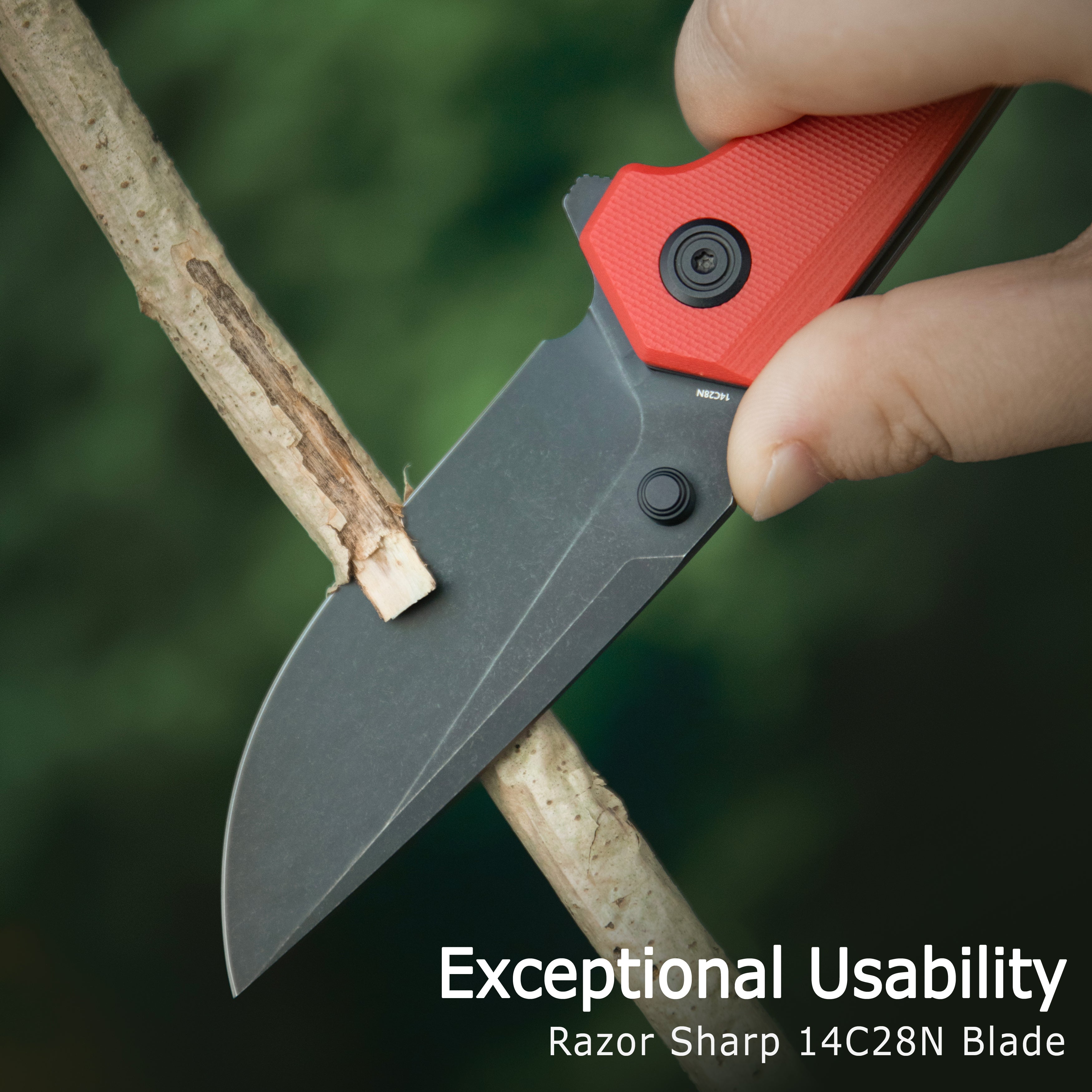 Calyce Flipper Linerlock Black Ultem KU901Z