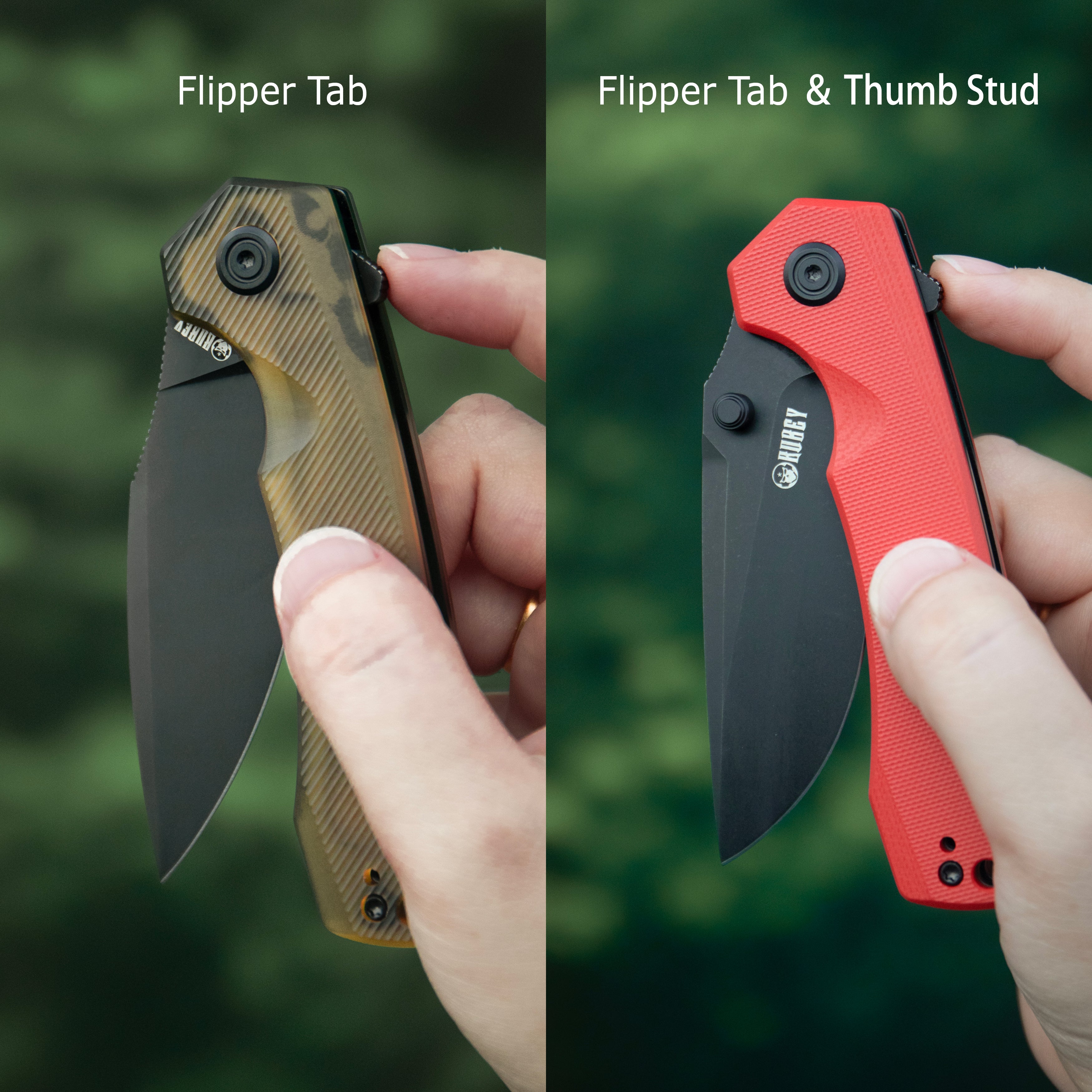 Calyce Flipper Linerlock Black Red KU901X