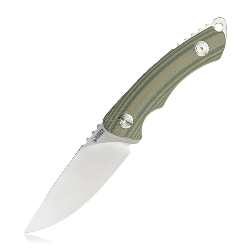 Mark EDC Fixed Blade Knife Micarta Handle (3.8" Sandblast AUS-10)KU249B