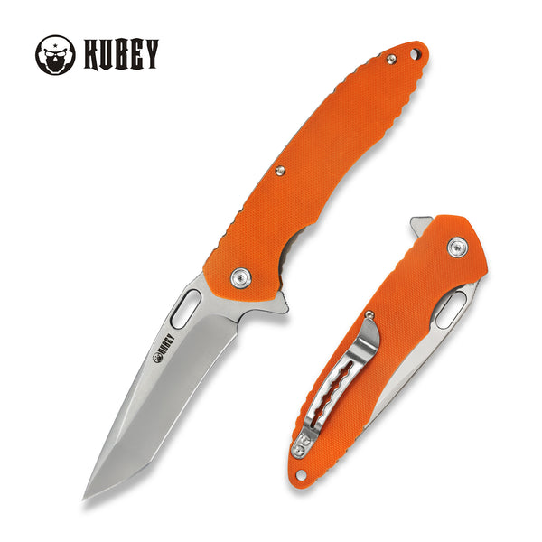 Darkness Liner Lock Flipper Knife Orange G10 Handle KU065