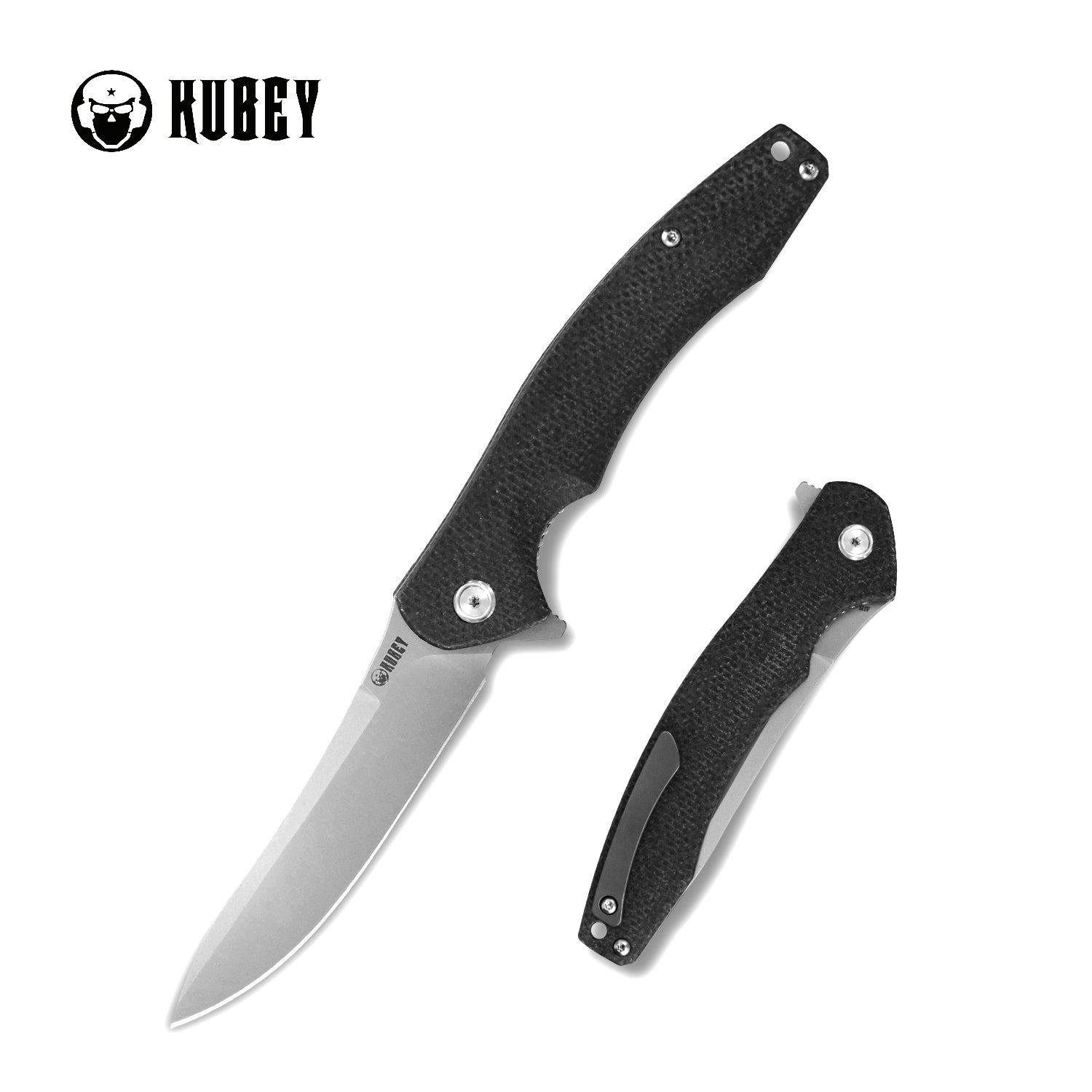 Eris EDC Liner Lock Flipper Knife Synthetic Fiber Handle (3.4" SandBlast AUS-10 )KU179D