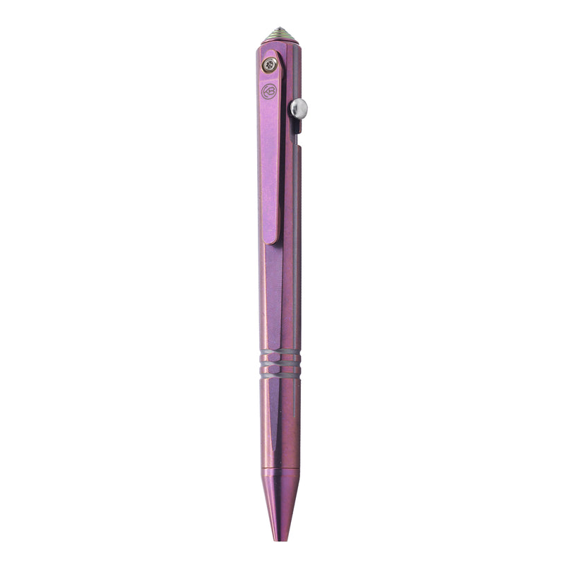 KUBEY Titanium Tactical Pen (Purple)