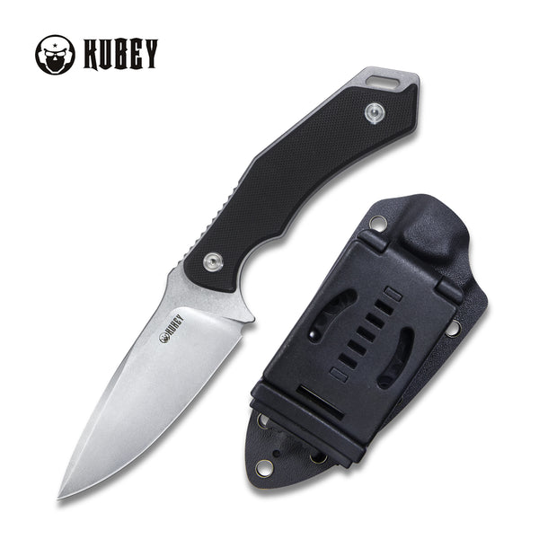 Orthodox Fixed Blade Knife Black G10 Handle 4.02" Bead Blasted 14C28N KU2108A