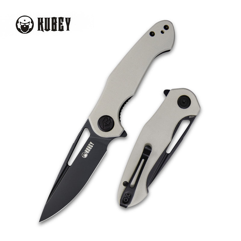 Dugu Liner Lock Folding Knife Ivory G10 Handle 2.91'' Dark Stonewashed 14C28N Blade KU210G NEW