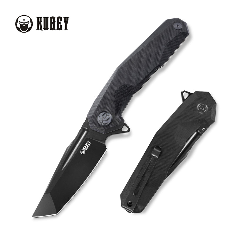 Carve Nest Liner Lock Tactical Folding Knife Black G10 Handle 3.27'' Black Coated D2 KB237D