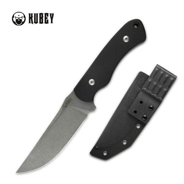 Sicario Full Tang Fixed Blade Knife Black G10 Handle (5.2" Stonewashed D2) KU240A