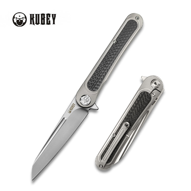 Dandy Frame Lock Flipper Knife Titanium Handle  (3.9" Sandblast S30V) KB247A